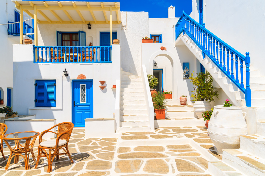 Naoussa Town, Paros Island, Greece jigsaw puzzle in Puzzle of the Day puzzles on TheJigsawPuzzles.com