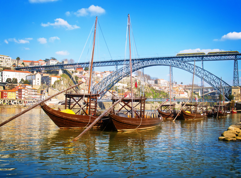 Dom Luís I Bridge, Portugal jigsaw puzzle in Bridges puzzles on TheJigsawPuzzles.com