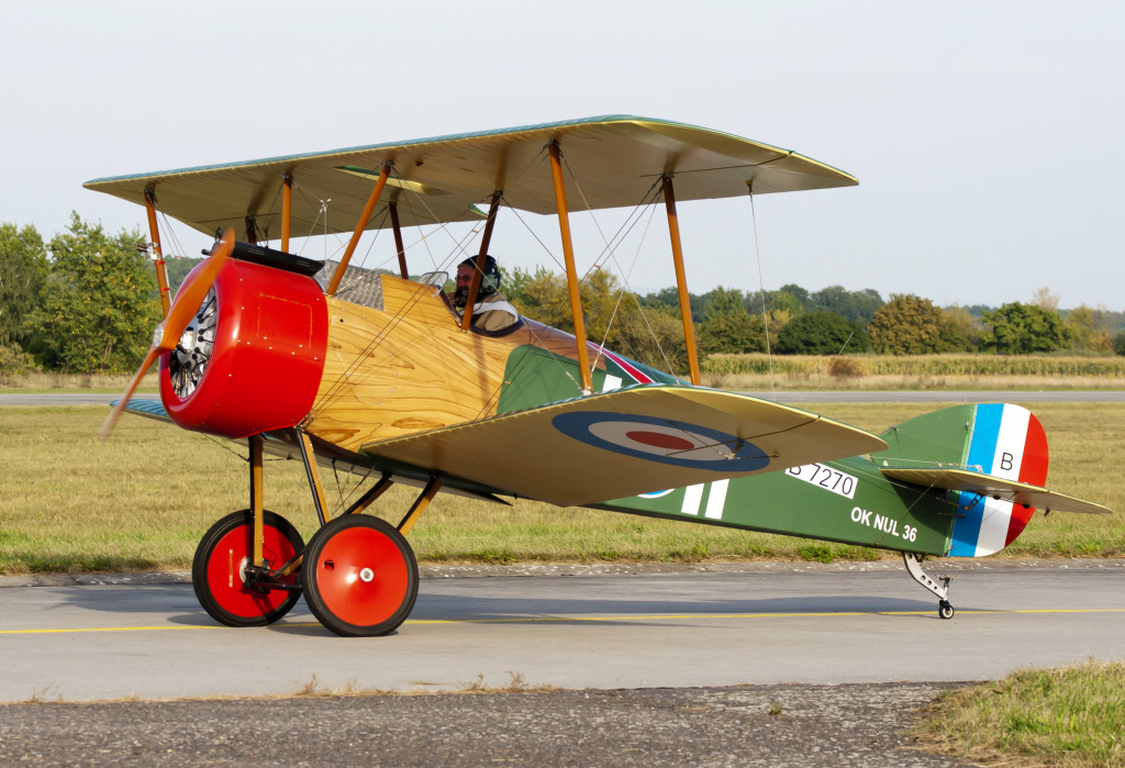 Camel F.1 Biplane, Czech Air Fest jigsaw puzzle in Aviation puzzles on TheJigsawPuzzles.com