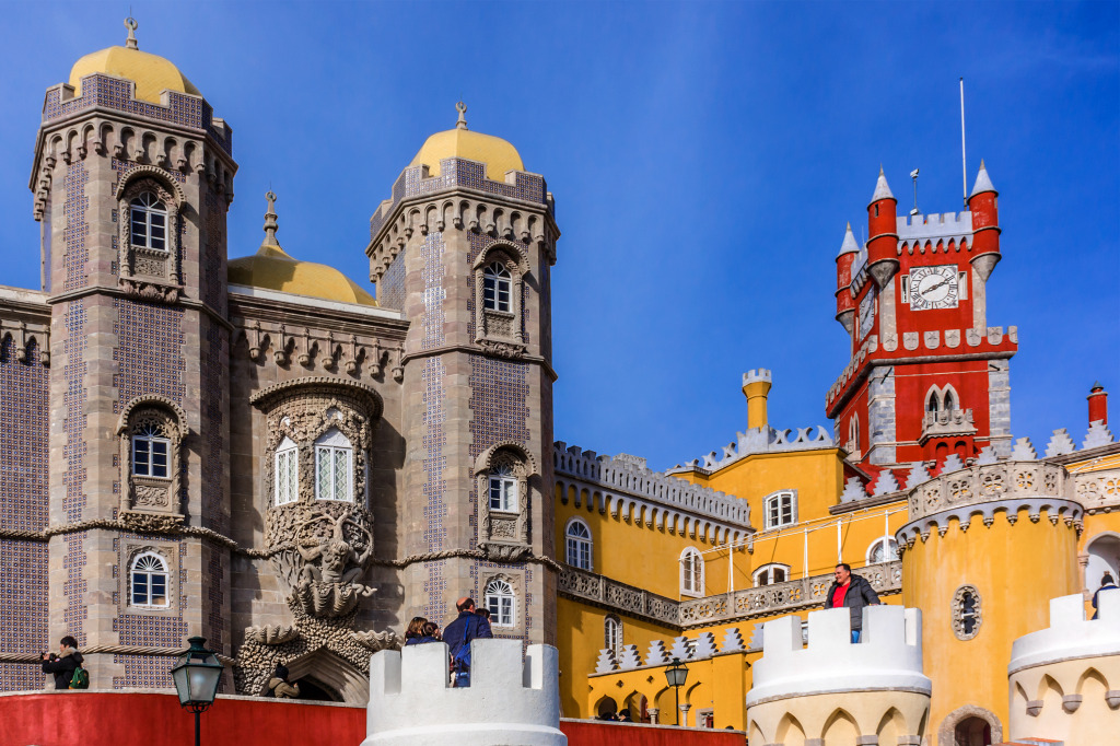 Pena National Palace, Sintra, Portugal jigsaw puzzle in Castles puzzles on TheJigsawPuzzles.com