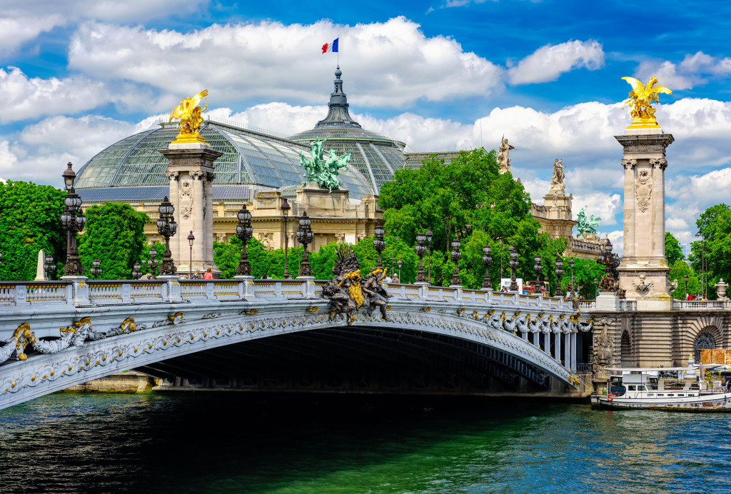 Pont Alexandre III, Paris jigsaw puzzle in Bridges puzzles on TheJigsawPuzzles.com