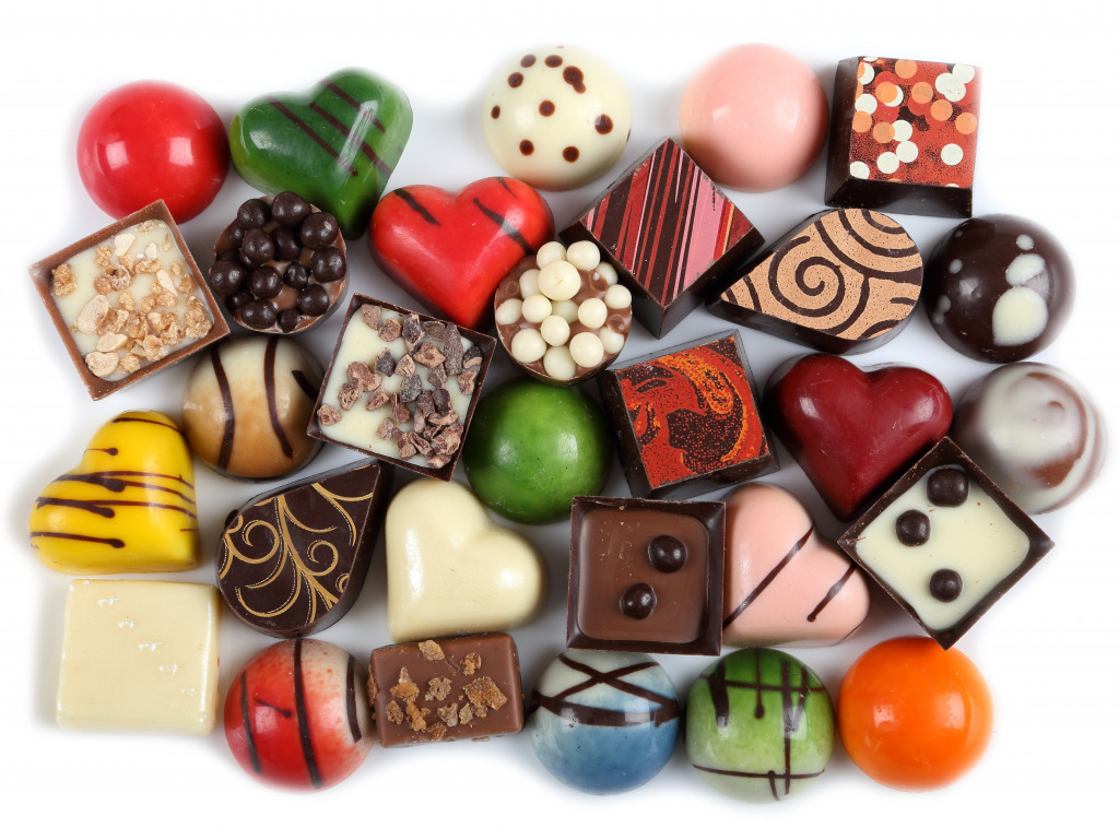 Selection of Chocolates jigsaw puzzle in Puzzle of the Day puzzles on TheJigsawPuzzles.com
