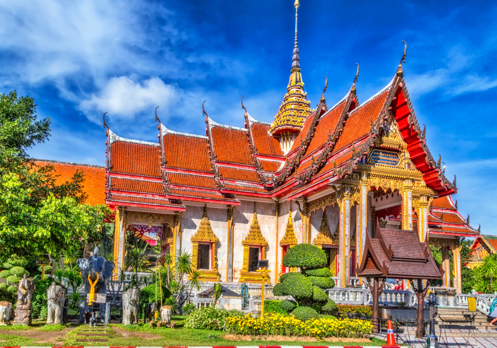 Karon Temple, Phuket, Thailand jigsaw puzzle in Puzzle of the Day puzzles on TheJigsawPuzzles.com