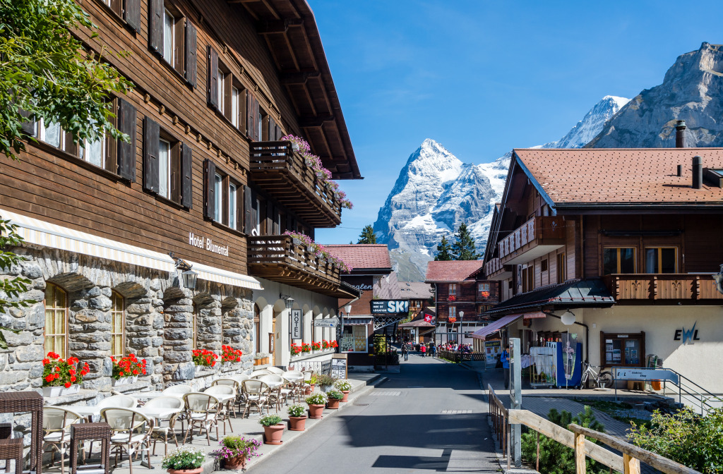 Village of Mürren, Switzerland jigsaw puzzle in Street View puzzles on TheJigsawPuzzles.com