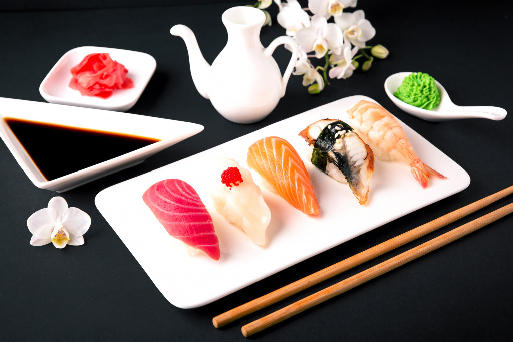 Assorted Nigiri jigsaw puzzle in Food & Bakery puzzles on TheJigsawPuzzles.com