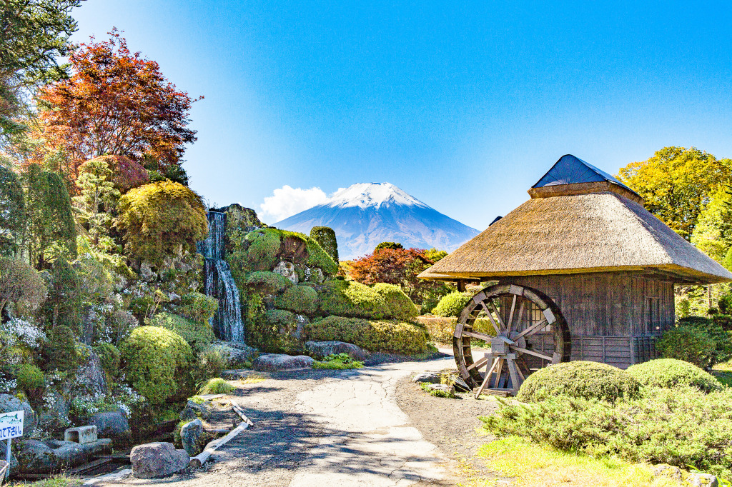 Mount Fuji, Japan jigsaw puzzle in Waterfalls puzzles on TheJigsawPuzzles.com