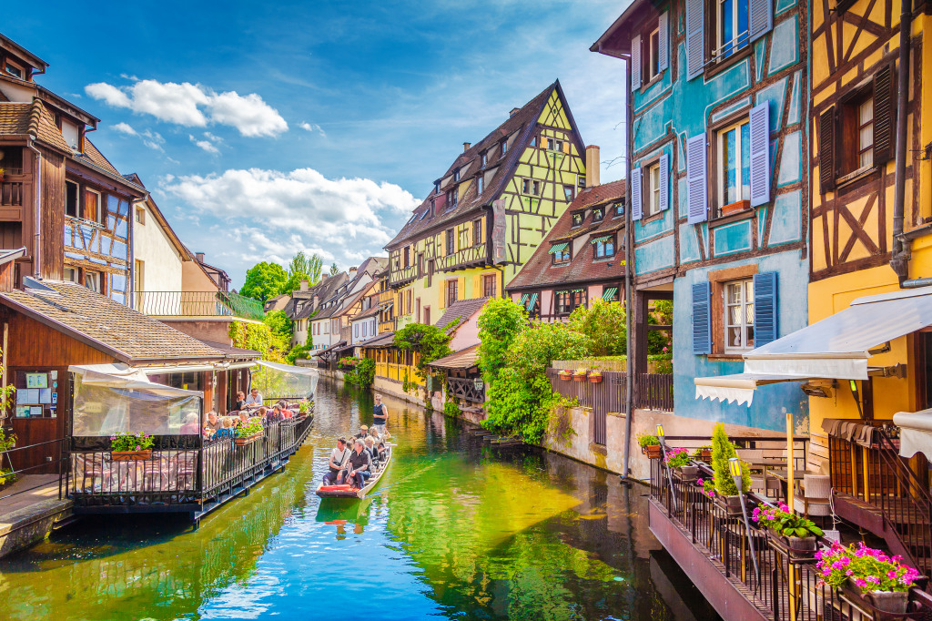 Historic Town of Colmar, France jigsaw puzzle in Puzzle of the Day puzzles on TheJigsawPuzzles.com