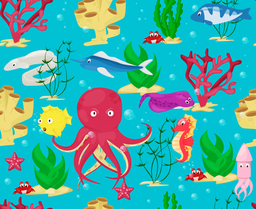 Sea Animals jigsaw puzzle in Under the Sea puzzles on TheJigsawPuzzles.com