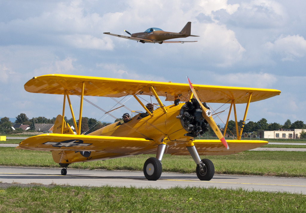 Boeing Stearman Biplane, Czech International Air Fest jigsaw puzzle in Aviation puzzles on TheJigsawPuzzles.com