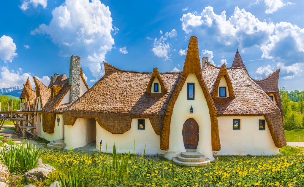 Clay Castle of Porumbacu Village, Romania jigsaw puzzle in Castles puzzles on TheJigsawPuzzles.com