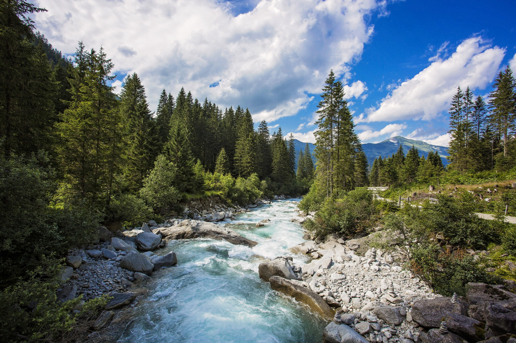 Krimml Falls National Park, Austria jigsaw puzzle in Waterfalls puzzles on TheJigsawPuzzles.com