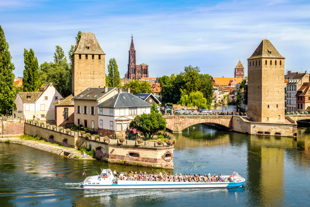 Ponts Couverts, Strasbourg, France jigsaw puzzle in Bridges puzzles on TheJigsawPuzzles.com