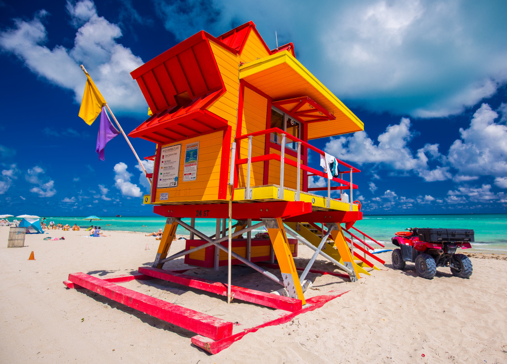 Miami Beach, Florida jigsaw puzzle in Puzzle of the Day puzzles on TheJigsawPuzzles.com
