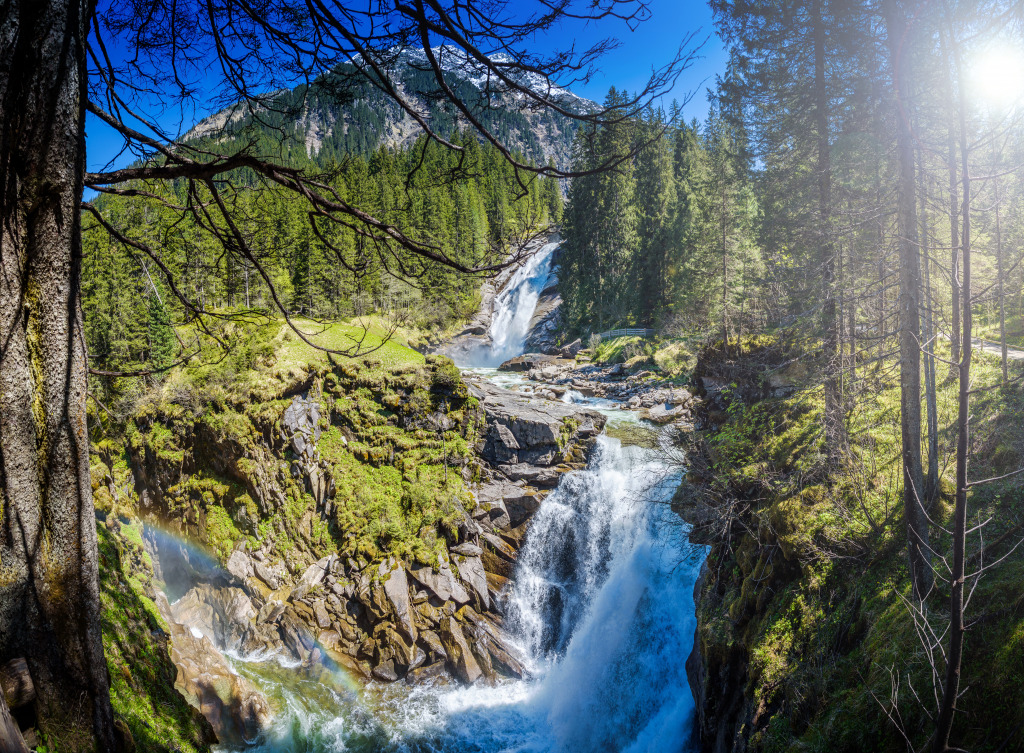 Krimml Waterfalls, Salzburg state, Austria jigsaw puzzle in Waterfalls puzzles on TheJigsawPuzzles.com