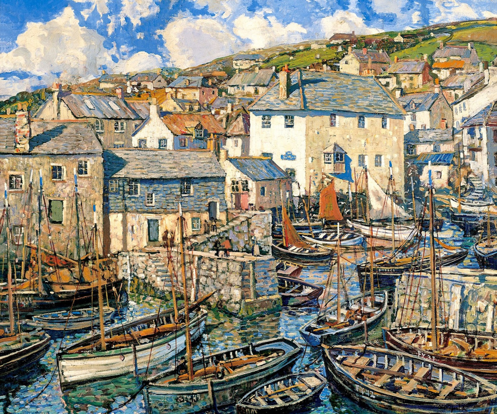 The Harbor, Sunday jigsaw puzzle in Piece of Art puzzles on TheJigsawPuzzles.com