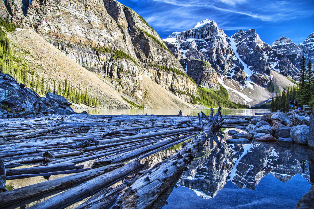 Moraine Lake, Banff NP jigsaw puzzle in Great Sightings puzzles on TheJigsawPuzzles.com