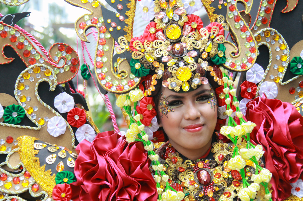 Jember Fashion Carnaval, Java, Indonesia jigsaw puzzle in People puzzles on TheJigsawPuzzles.com