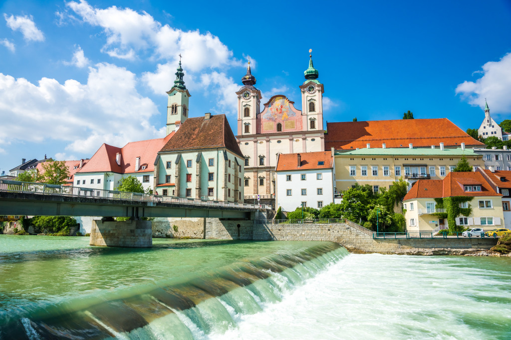 Steyr, Austria jigsaw puzzle in Waterfalls puzzles on TheJigsawPuzzles.com