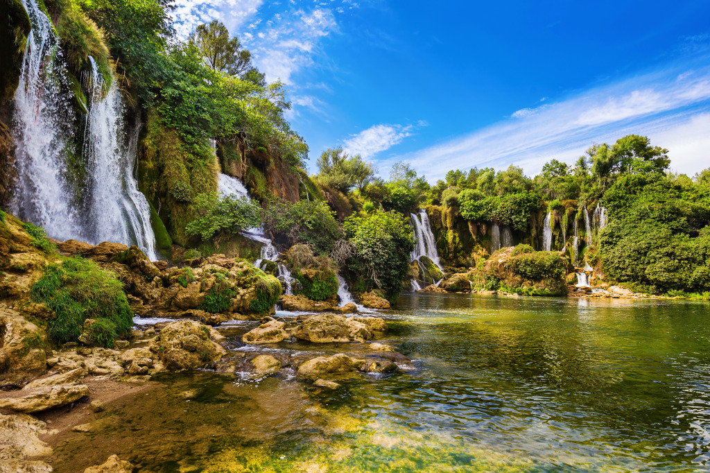 Kravica Waterfall, Bosnia and Herzegovina jigsaw puzzle in Waterfalls puzzles on TheJigsawPuzzles.com