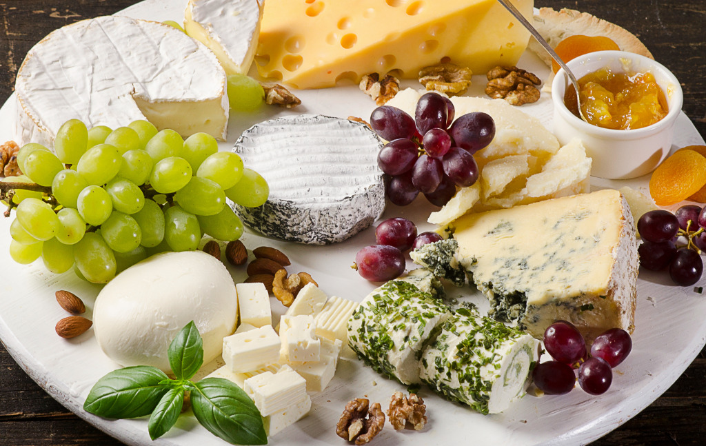 Cheese Platter jigsaw puzzle in Food & Bakery puzzles on TheJigsawPuzzles.com