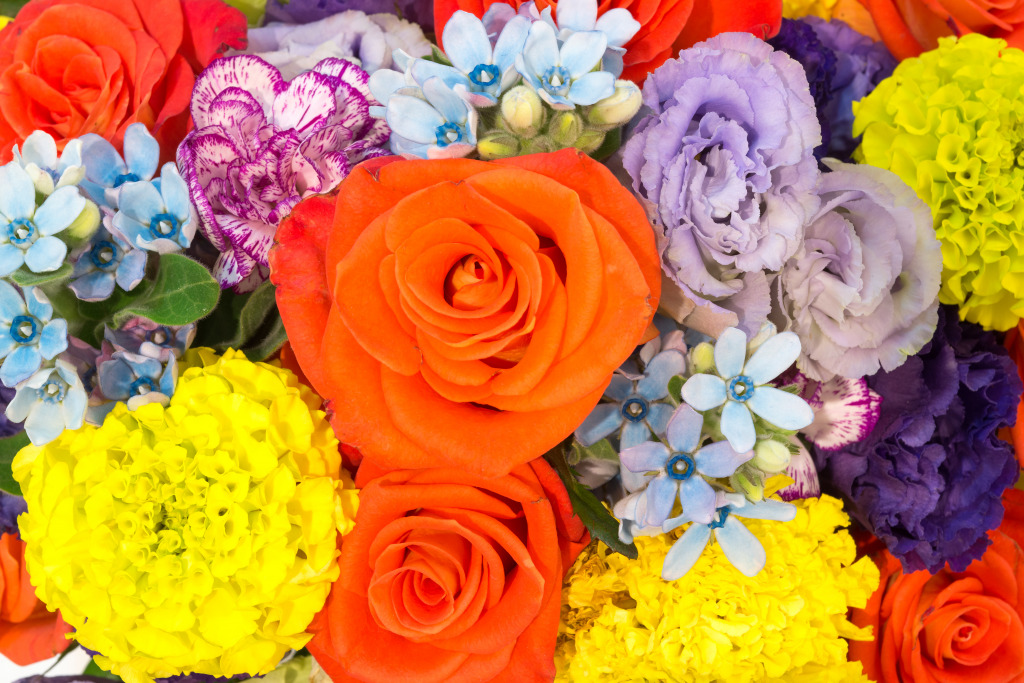 Colorful Spring Flowers jigsaw puzzle in Flowers puzzles on TheJigsawPuzzles.com