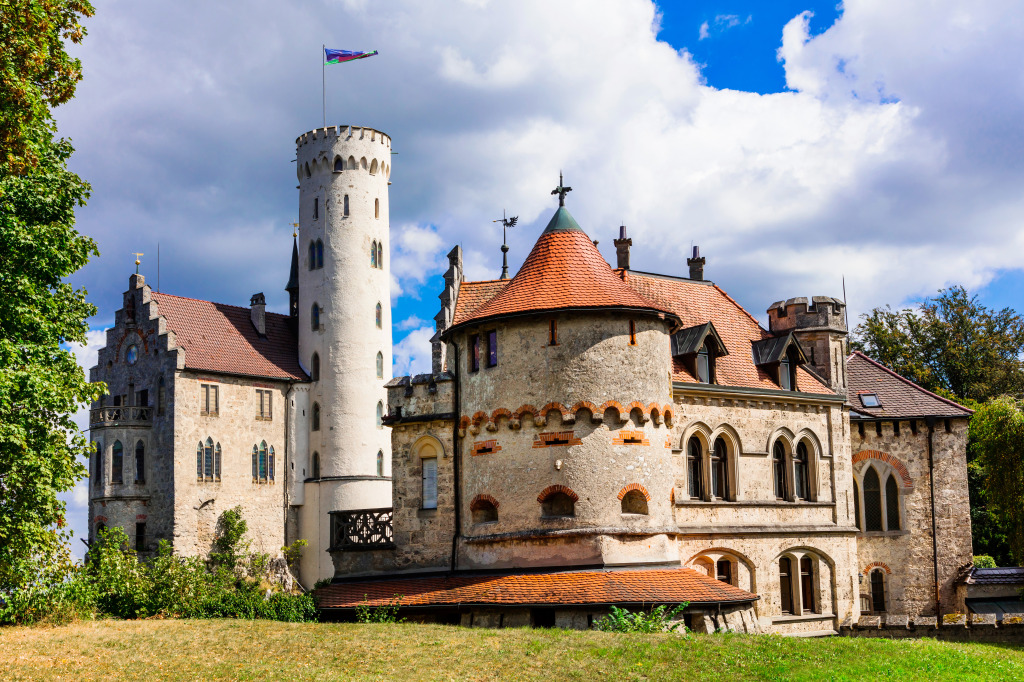 Castle Lichtenstein, Germany jigsaw puzzle in Castles puzzles on TheJigsawPuzzles.com