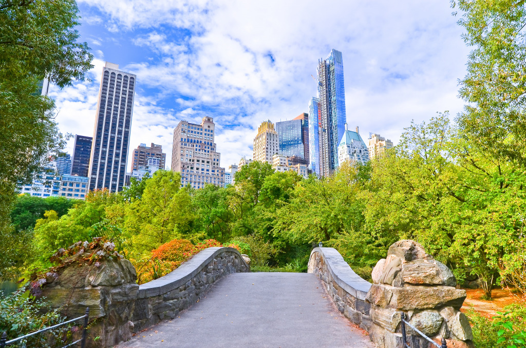 Gapstow Bridge, Central Park, New York City jigsaw puzzle in Great Sightings puzzles on TheJigsawPuzzles.com