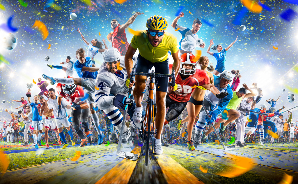 Athletes jigsaw puzzle in People puzzles on TheJigsawPuzzles.com