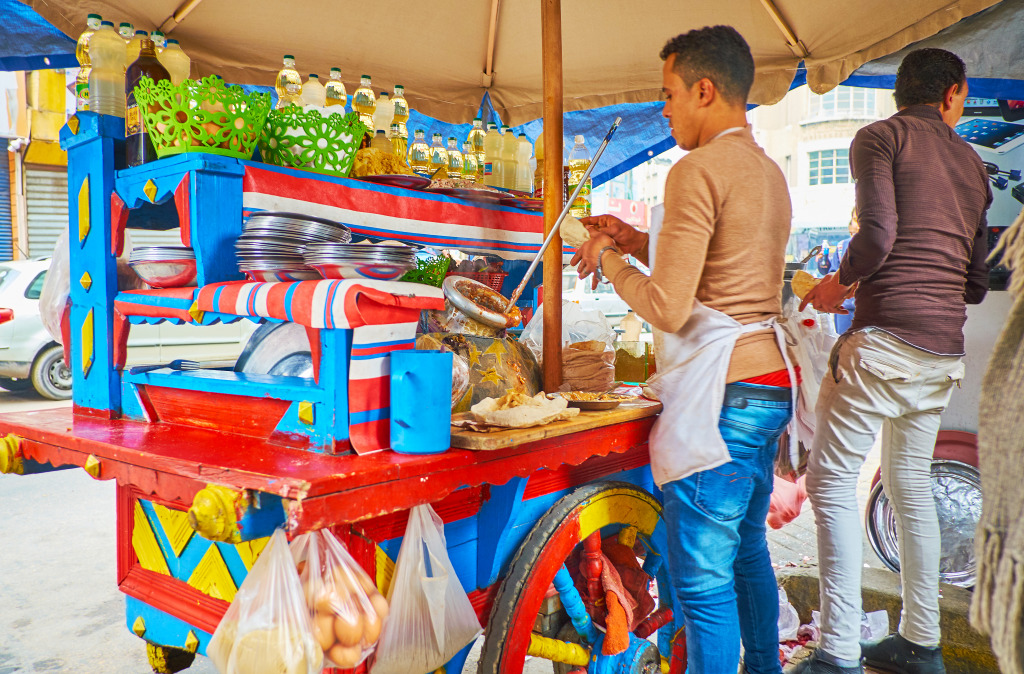 Egyptian Street Food in Alexandria jigsaw puzzle in Food & Bakery puzzles on TheJigsawPuzzles.com