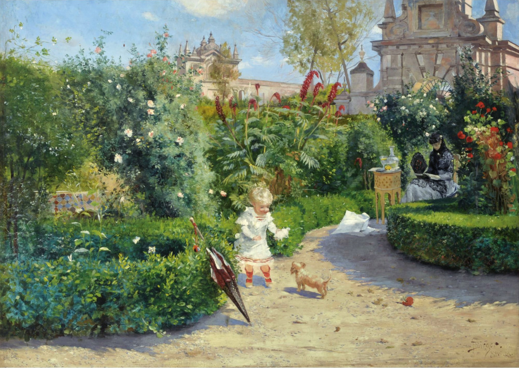 The Murillo Gardens, Seville jigsaw puzzle in Piece of Art puzzles on TheJigsawPuzzles.com