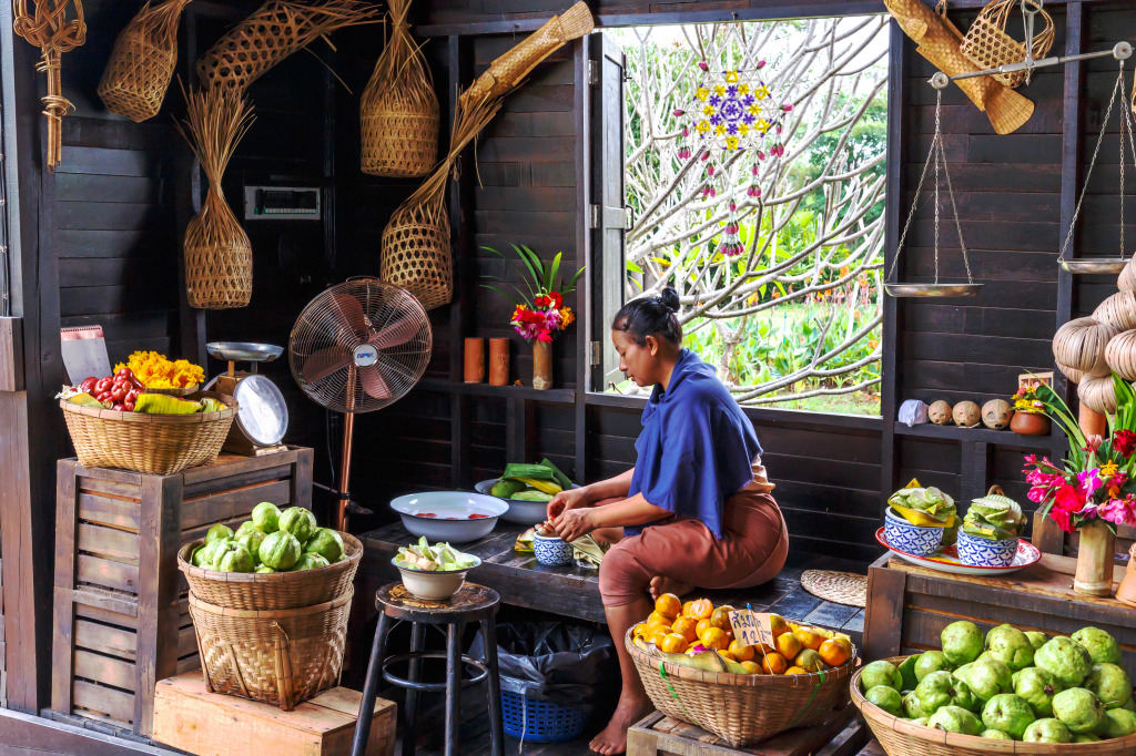 Historical Village of Mallika, Thailand jigsaw puzzle in Puzzle of the Day puzzles on TheJigsawPuzzles.com