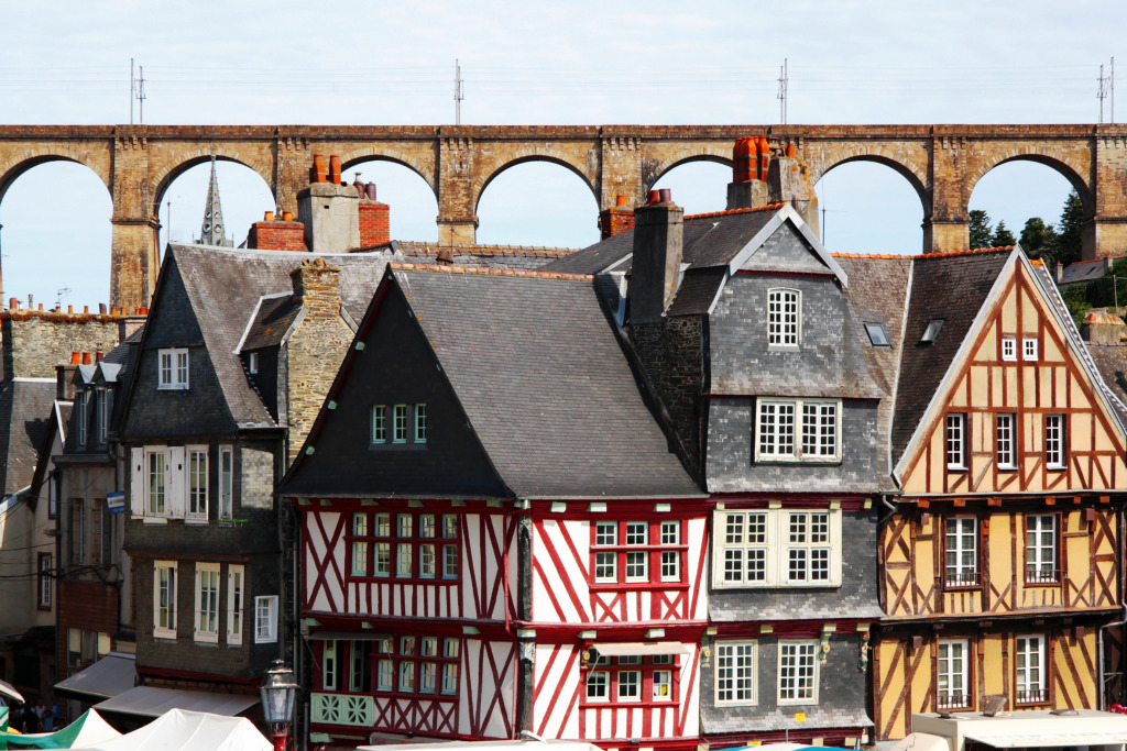 Morlaix Viaduct, France jigsaw puzzle in Bridges puzzles on TheJigsawPuzzles.com