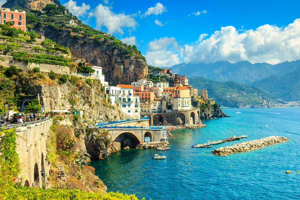 Amalfi Coast, Campania Region, Italy jigsaw puzzle in Great Sightings puzzles on TheJigsawPuzzles.com