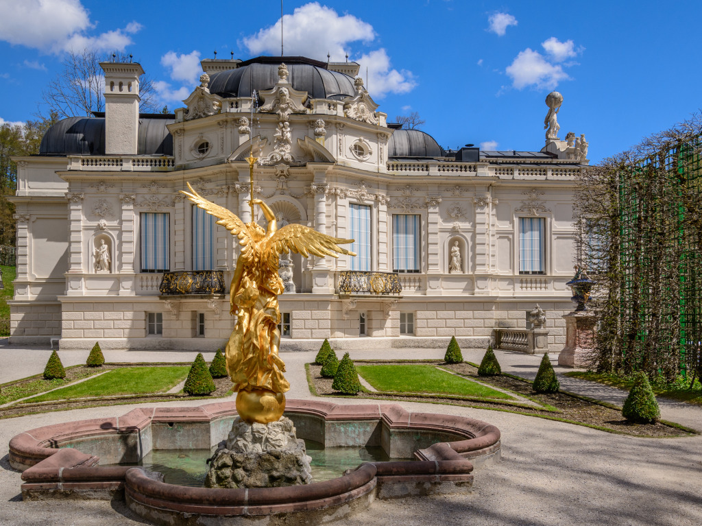 Linderhof Palace Park, Munich, Germany jigsaw puzzle in Castles puzzles on TheJigsawPuzzles.com