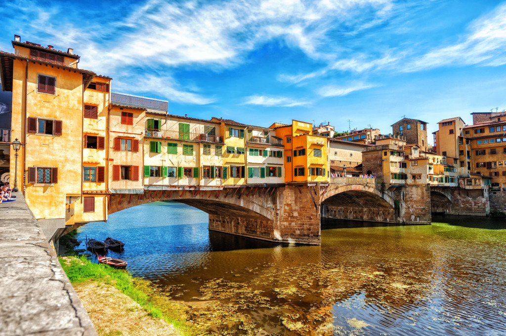 Ponte Vecchio, Florence, Italy jigsaw puzzle in Bridges puzzles on TheJigsawPuzzles.com