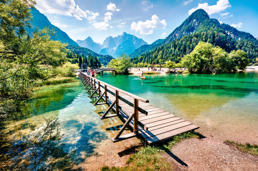 Jasna Lake, Slovenia jigsaw puzzle in Puzzle of the Day puzzles on TheJigsawPuzzles.com