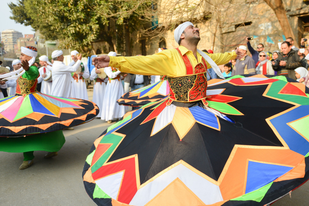 Tannoura Folklore Troupe, Cairo, Egypt jigsaw puzzle in People puzzles on TheJigsawPuzzles.com