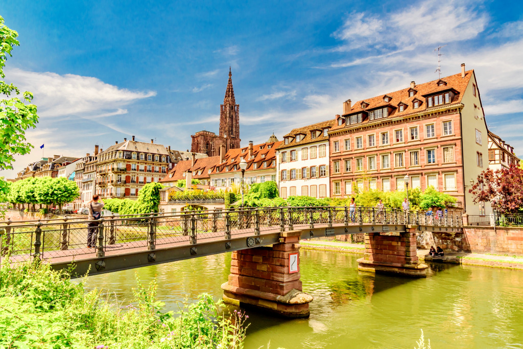 Strasbourg, France jigsaw puzzle in Bridges puzzles on TheJigsawPuzzles.com