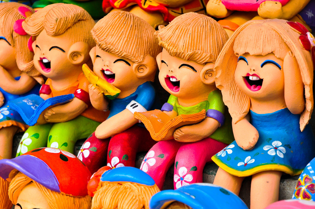 Terracotta Dolls jigsaw puzzle in Macro puzzles on TheJigsawPuzzles.com