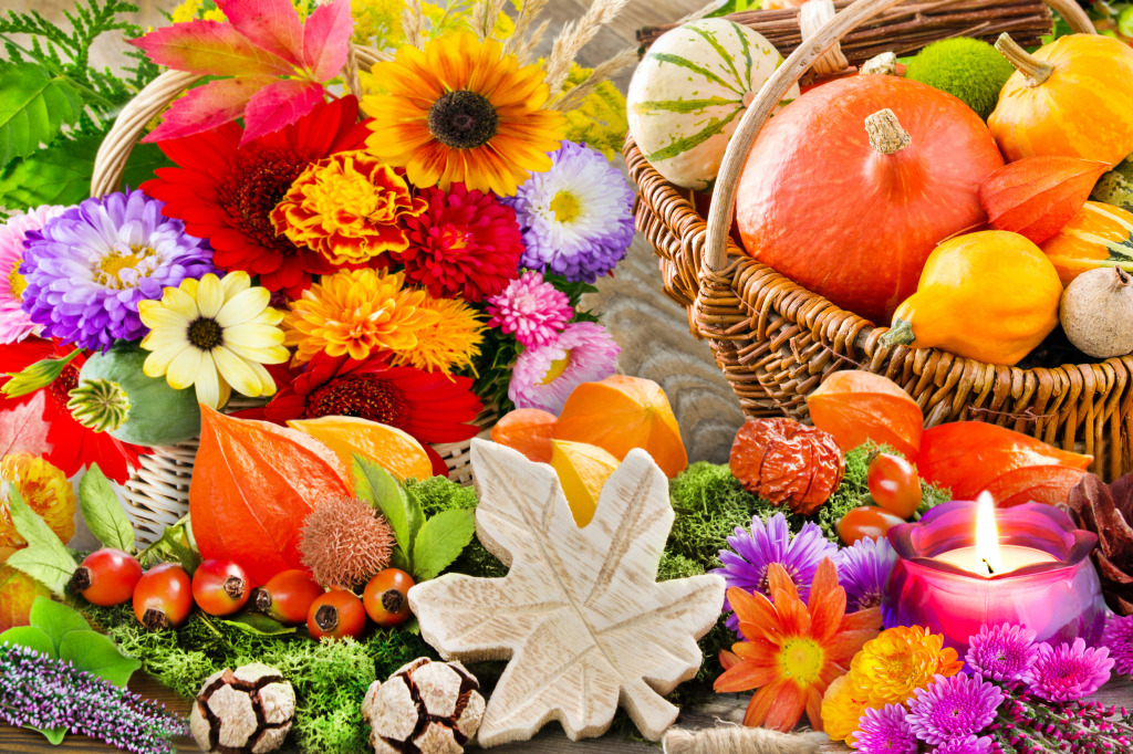 Autumn Still Life jigsaw puzzle in Flowers puzzles on TheJigsawPuzzles.com