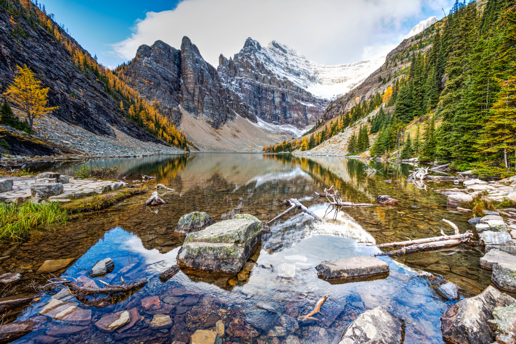 Lake Agnes Tea House, Banff NP jigsaw puzzle in Great Sightings puzzles on TheJigsawPuzzles.com