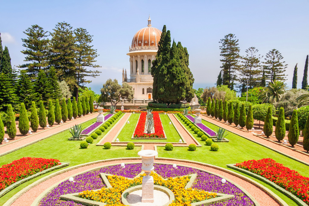 Bahai Garden, Haifa, Israel jigsaw puzzle in Great Sightings puzzles on TheJigsawPuzzles.com