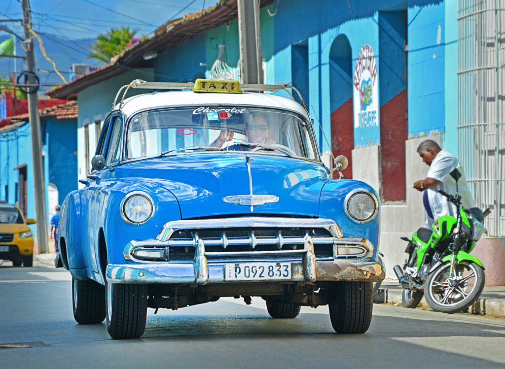 Old Chevrolet in Trinidad, Cuba jigsaw puzzle in Puzzle of the Day puzzles on TheJigsawPuzzles.com