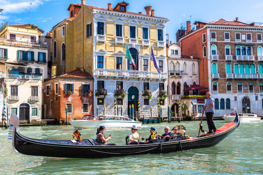 Grand Canal in Venice, Italy jigsaw puzzle in Puzzle of the Day puzzles on TheJigsawPuzzles.com