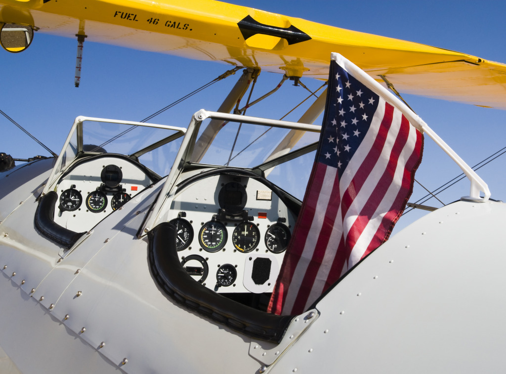 Stearman Aircraft in Arizona jigsaw puzzle in Aviation puzzles on TheJigsawPuzzles.com