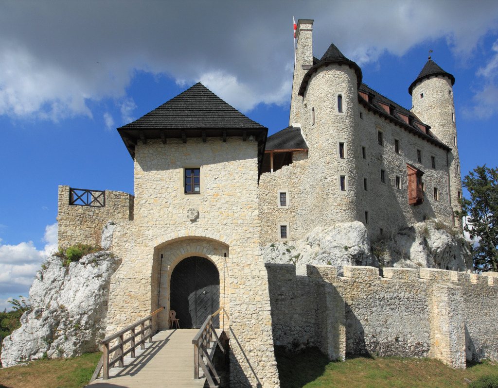 Bobolice Castle, Poland jigsaw puzzle in Castles puzzles on TheJigsawPuzzles.com