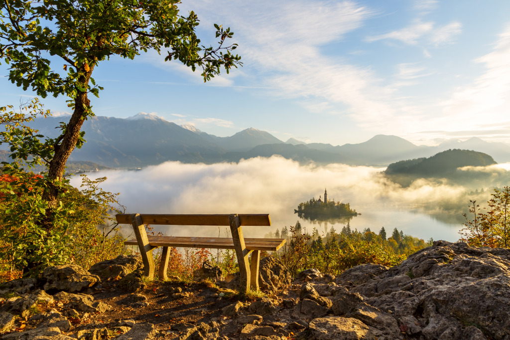 Lake Bled, Slovenia jigsaw puzzle in Great Sightings puzzles on TheJigsawPuzzles.com