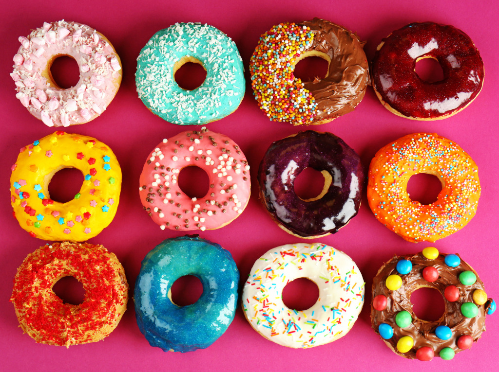 Glazed Donuts jigsaw puzzle in Food & Bakery puzzles on TheJigsawPuzzles.com