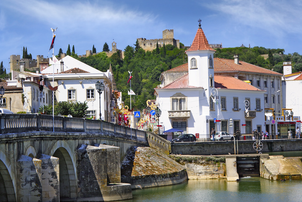 Tomar, Portugal jigsaw puzzle in Bridges puzzles on TheJigsawPuzzles.com