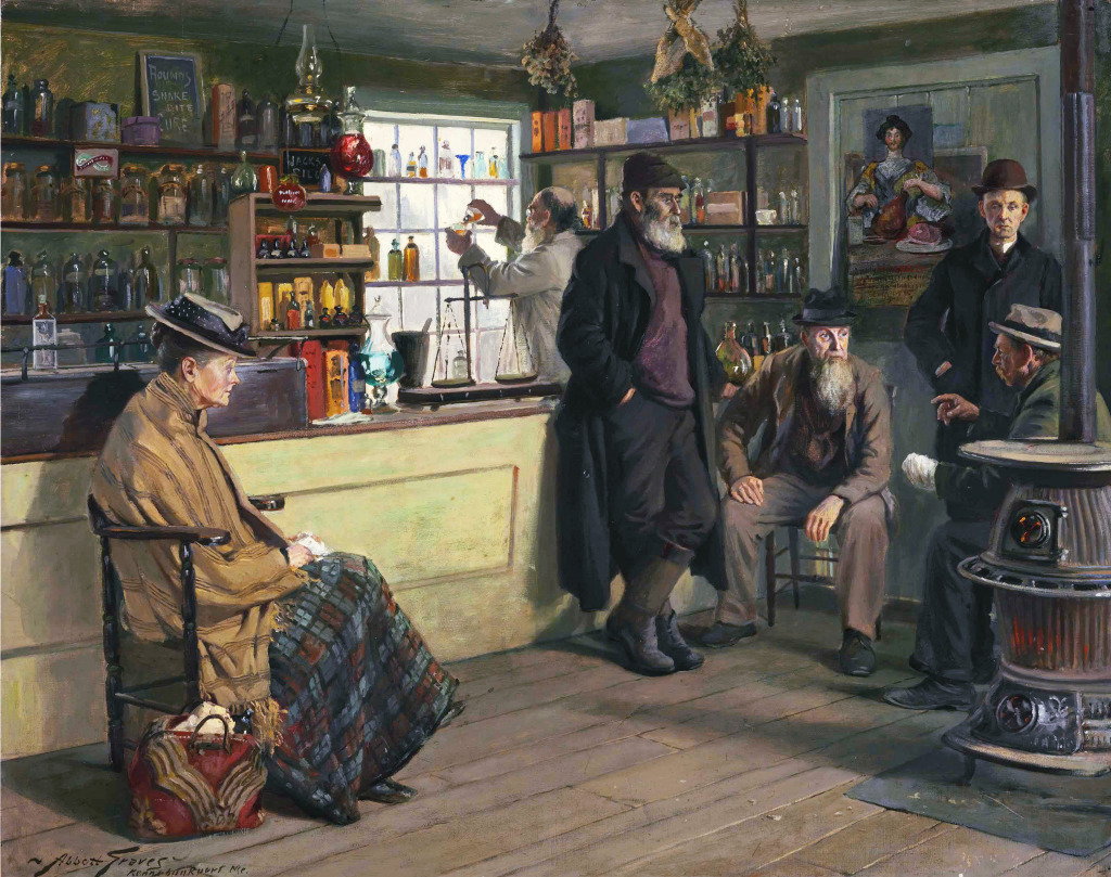 Ye Olde Time Drugge Shop jigsaw puzzle in Piece of Art puzzles on TheJigsawPuzzles.com